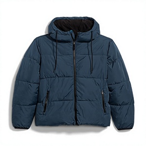 Blouson d'hiver unisexe, zippé, rembourré, imperméable, respirant, en toile noire, léger, chaud, coupe-vent - Product Image 4