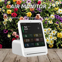Moniteur de qualité de l'air intelligent Qingping OLED avec 2 capteurs, détecteur PM2.5, TVOC, étanche, moniteur de bruit, de poussière, horloge, batterie, barre en plastique