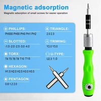 Juego de 32 Mini Destornilladores Magnéticos de Precisión, Kit de Herramientas de Reparación Profesional para Relojes y Laptops