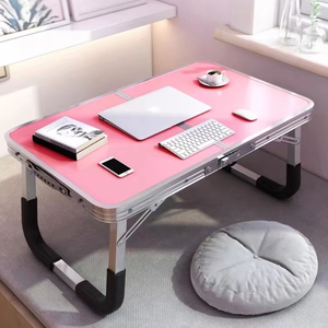 Mesa plegable moderna de aleación de aluminio para coche, escritorio de cama de comedor portátil para estudio de dormitorio de estudiante, escritorio de ordenador con ventana de Bahía Simple - Product Image 1