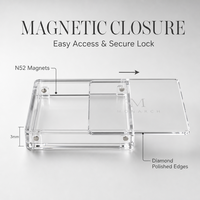 Protection personnalisée en stock pour cartes PSA C Slab avec panneau en acrylique transparent, thème animaux, 12 ans et plus