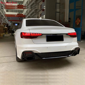 Kit de pare-chocs avant et arrière pour <span class=keywords><strong>Audi</strong></span> A4 S4 B9.5 2020-2024, style RS4, kit carrosserie complet avec diffuseur et calandre. - Product Image 6