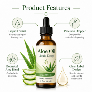Enzymes, prébiotiques, complément alimentaire naturel à base de plantes, extrait vert, complexe D3 K2, glycinate de magnésium 1160 mg, huile d'aloe vera, liquide oral - Product Image 2