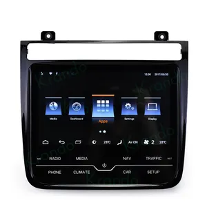 krando 8.8英寸安卓汽车自动多媒体放射自显影汽车收音机为大众途锐2011-2017无线CarPlay升级WIFI 4G
