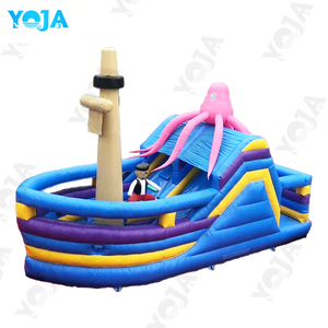 Tàu Cướp Biển Chất lượng cao & nhà bị trả lại bơm hơi với trượt vui chơi giải trí ngoài trời cho công viên thể thao hoặc cung điện Thành phố - Product Image 4