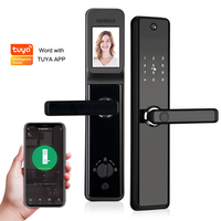 Cerradura Inteligente WiFi Tuya con Cámara de Visión Nocturna Integrada, Intercomunicador Visual, Entrada sin Llave, Control por Aplicación, Almacenamiento en la Nube para el Hogar