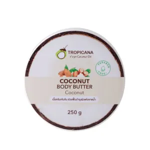 Mantequilla corporal Tropicana de Coco para piel súper seca, piel hidratada e iluminada, mantequilla corporal de Coco para piel súper seca