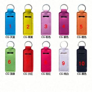 Wholesale Neoprene Wristlet Strap Key Holder Chapstick Holder <b>Customized</b> Wristlet Lanyard <b>Keychain</b> - Product Image 6