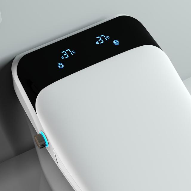 Hot Sale New Style Home WC Intelligent Smart Toilet Remote Control Automatic Sensor Flush Heated Seat Floor Mounted Dual-Flush