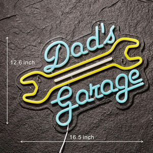 Letrero <span class=keywords><strong>de</strong></span> Neón LED para Garaje <span class=keywords><strong>de</strong></span> Papá, Luz <span class=keywords><strong>de</strong></span> Neón 'Check Engine', Letrero Luminoso para Motor, Decoración para Garaje <span class=keywords><strong>de</strong></span> Autos, Taller <span class=keywords><strong>de</strong></span> Reparación <span class=keywords><strong>de</strong></span> Automóviles, Cueva del Hombre - Product Image 2