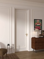 Portes intérieures modernes peintes en blanc, finition laquée, isolation phonique, porte en bois pour maison, appartement, villa, hôtel, chambre