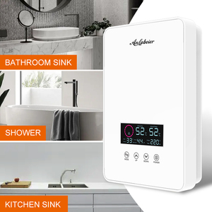 8000W Smart LED Display Instant Electric Shower Heater Touch Screen Glass <b>Panel</b> for Brazil Market - Product Image 4