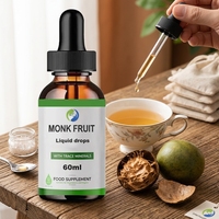 Ausreson OEM Extrait de Fruit du Moine Biologique Mogroside V 25% Gouttes Naturelles de Fruit du Moine Édulcorant Naturel Liquide de Fruit du Moine