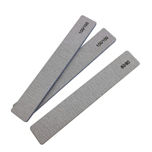 <span class=keywords><strong>Limas</strong></span> de <span class=keywords><strong>Uñas</strong></span> Rectangulares Profesionales del Fabricante, Color Gris Zebra, 100/100, Lima de <span class=keywords><strong>Uñas</strong></span> con Pulidor 80/80 - Product Image 1