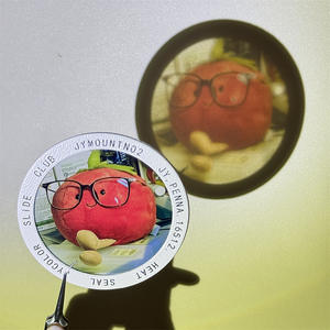 Style Viral INS & Xiaohongshu |   Cadre à profil circulaire |   <span class=keywords><strong>Film</strong></span> réversible transparent pour protéger les cartes - Product Image 1