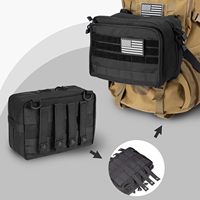 Pochette de rangement tactique MOLLE grande capacité, sac organisateur d'équipement extérieur multi-usage