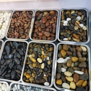 Ciottoli Rotondi in Pietra Naturale 2-3 CM, Colori Misti, Decorativi <span class=keywords><strong>per</strong></span> Interni/Esterni, Acquari, Patio, Giardino, <span class=keywords><strong>Vasi</strong></span>, Fontane - Product Image 5