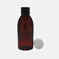 Bouteille en plastique PET de 150 ml avec bouchon à vis |   Fabricant en gros |   Usine GMP |   Bouteille en PET pour médicaments liquides, sirop contre la toux