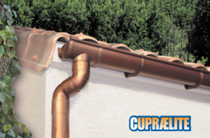 Soportes de canalón de PVC chapados en cobre modernos Uso exterior Drenaje de agua de lluvia Material de construcción de plástico Amigable con la exportación GRN133R - Product Image 3