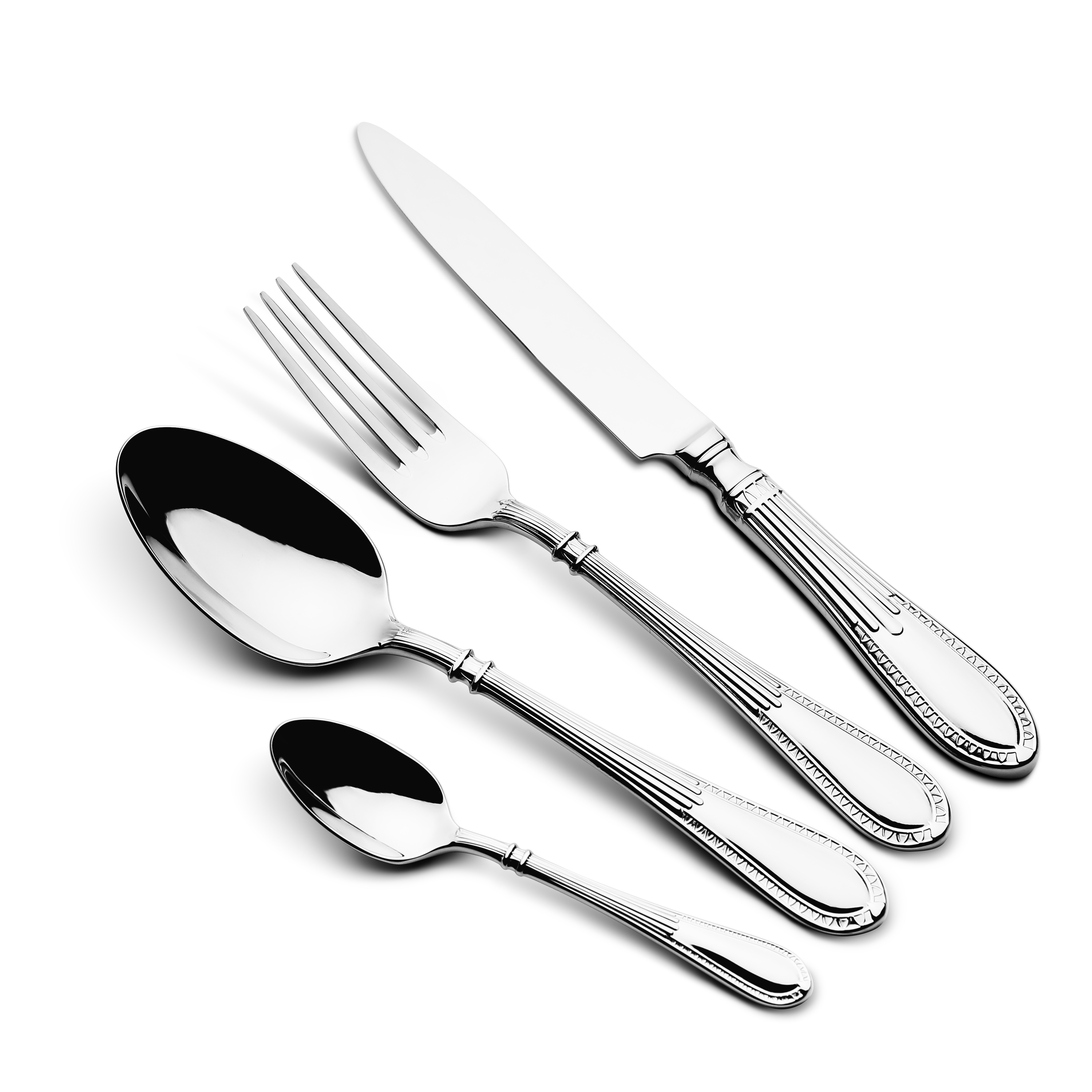 Modern Luxury 18/10 Stainless Steel Cutlery Set Mirror Polished Gold Spoon Silverware Flatware for Weddings and Hotels · image 3