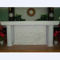 Mesa de mármol blanco antiguo, púlpito de altar de podio de iglesia de gran altura personalizado hecho a mano con estilo de diseño europeo