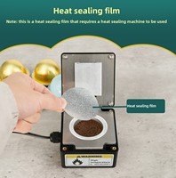 Mini-récipient rectangulaire manuel en plastique avec feuille d'aluminium, recyclable, de qualité alimentaire, jetable, vide, pour scellage à chaud