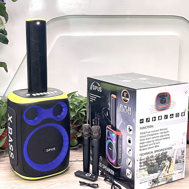 Hot Selling Super Bass Wireless Karaoke Blue-tooth SZ-D8 2.1 Outdoor Speaker RGB Light Woofer Party DJ Professional Speaker