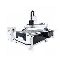 Jinan Mosencnc Venta Caliente Máquina Router CNC 1325 con Ranura en T y PVC para Madera, 3 Ejes - Motor, Caja de Engranajes, Rodamiento, Servomotor y Bomba - Madera y Acrílico