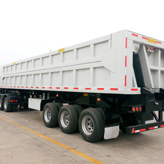 Cheap Heavy Duty Hydraulic 3 Axle Side Tipper Dump Tipping Trailer Sand Stone Rock Transport Side Dump Semi Trailer