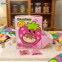 Vente en gros de chewing-gum à la fraise 3D, emballage personnalisé OEM, chewing-gum aux fruits, bonbons en vrac pour la vente au détail et la distribution