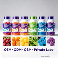 Gummies de gestion du poids à base de fibres végétales, marque privée OEM, pour adultes, équilibre métabolique, soutien quotidien au bien-être, 60 gummies