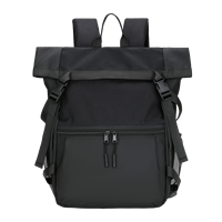 Sac à dos pour ordinateur portable léger et imperméable pour hommes avec logo personnalisé, sac à dos décontracté pour étudiants avec fermeture à boucle