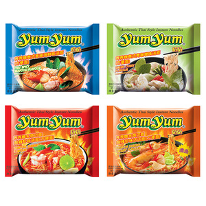 บะหมี่กึ่งสำเร็จรูปนำเข้าจากไทย แพ็คใหญ่ รสต้มยำกุ้ง รสเผ็ดเปรี้ยว ไขมันต่ำ โด่งดังทางอินเทอร์เน็ต ทำจากแป้งสาลีหลัก - Product Image 3