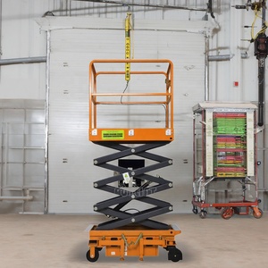 Mini Elevador Móvil de Tijera Eléctrico de China, Elevador Hidráulico de 300 kg, Plataforma de Trabajo para Mantenimiento en Interiores - Product Image 3