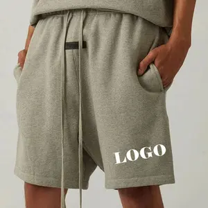 Pantaloncini sportivi da uomo lunghi fino al ginocchio con Logo personalizzato stile stile francese stile stile stile francese pantaloncini Hip-Hop per gli uomini
