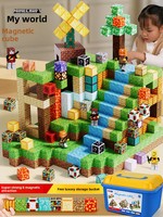 Mon Monde : Blocs Magnétiques en Plastique, Ensemble Complet de 50 à 118 Pièces, Jeu de Construction DIY Animaux de la Forêt Naturelle, Puzzle Éducatif
