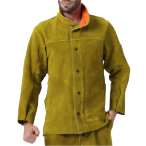 Chaqueta de Soldadura de Cuero Ally Protect FR con Protección Contra la Radiación, Resistencia al Calor de 250C-400C, Ajuste Regular para Seguridad y Protección - Product Image 1