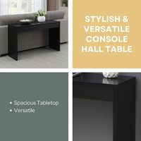 Table console d'angle moderne en MDF écologique avec base en tréteaux pour salon et entrée