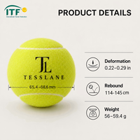 Profesyonel Standart Antrenman Tenis Topu Polyester Keçe Güvenilir Sıçrama Yüksek Görünürlüklü Pratik Top Tenis Antrenmanları İçin