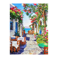Neueste Huacan 5d Diamond Art Malerei Kits Landschaft Großhandel Diamond Mosaic Town Wand kunst