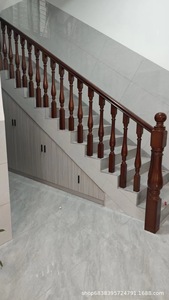 Vàng Rosewood cầu thang tay vịn cho biệt thự nhà thiết kế hiện đại một cách cẩn thận đánh bóng mịn và hoàn hảo vẻ đẹp độc đáo - Product Image 5