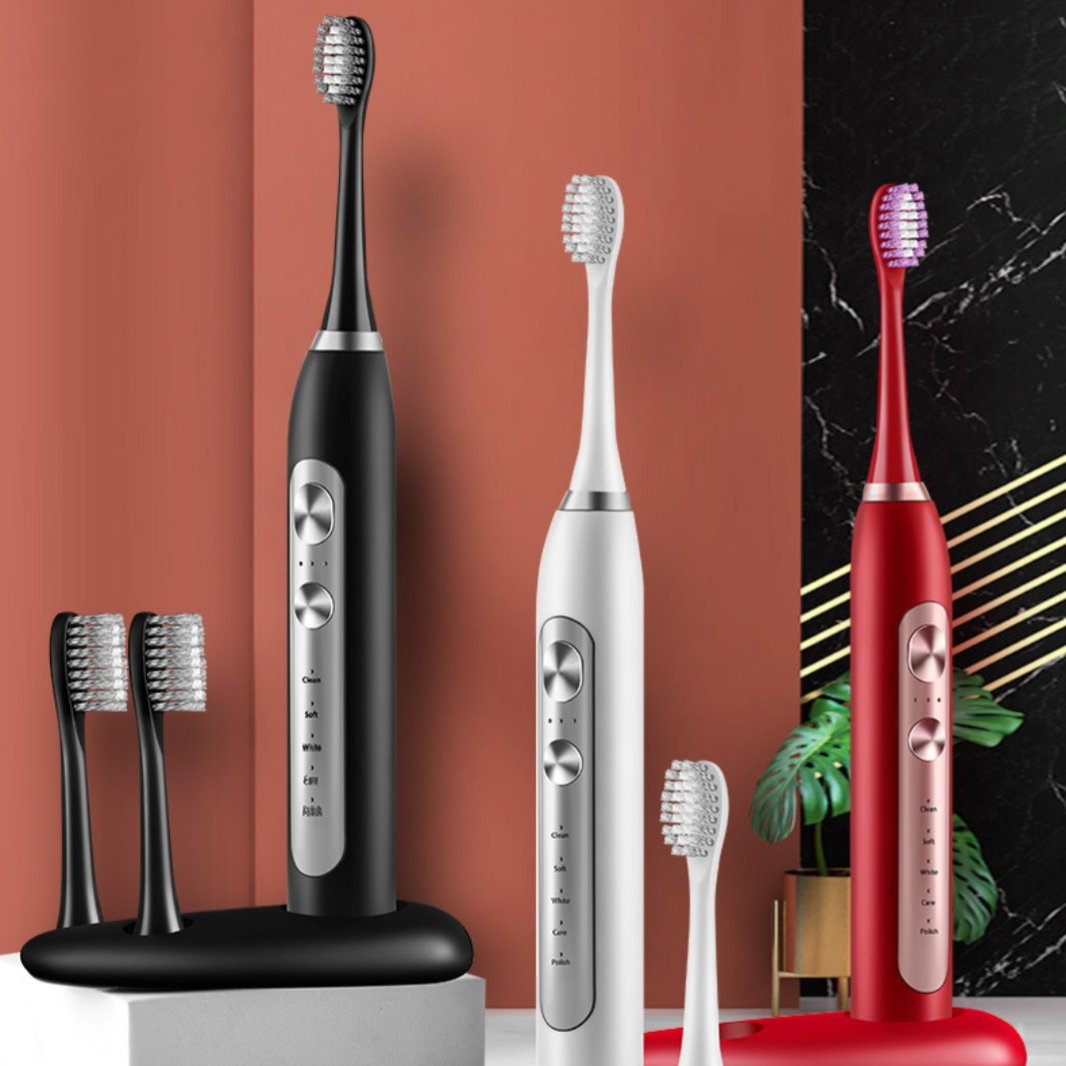 Электрическая зубная щетка OEM & ODM для отбеливания зубов для домашнего использования, массажная Водонепроницаемая звуковая зубная щетка для взрослых для уборки полости рта