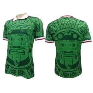 Camiseta clásica de fútbol de México casa Los Mexicanos <span class=keywords><strong>futbol</strong></span> de México equipo nacional de fútbol Jersey Retro México Jersey Fútbol - Product Image 1