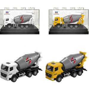 Sanjoyo SJY-1014 Camion malaxeur à béton en métal moulé sous pression à l'échelle 1:80, jouet de simulation de véhicule de construction - Product Image 5