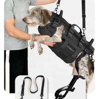 Harnais pour chien tout-en-un en tissu Oxford double couche avec lumières pour le soutien de la récupération des pattes arrière