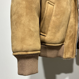 Luxury Designer Winter Shearling <b>Jacket</b> <b>Men</b> Thick Lambskin <b>Fur</b> Coat Warm Sheepskin Wool Knit Trim Casual Outerwear M-3XL - Product Image 6