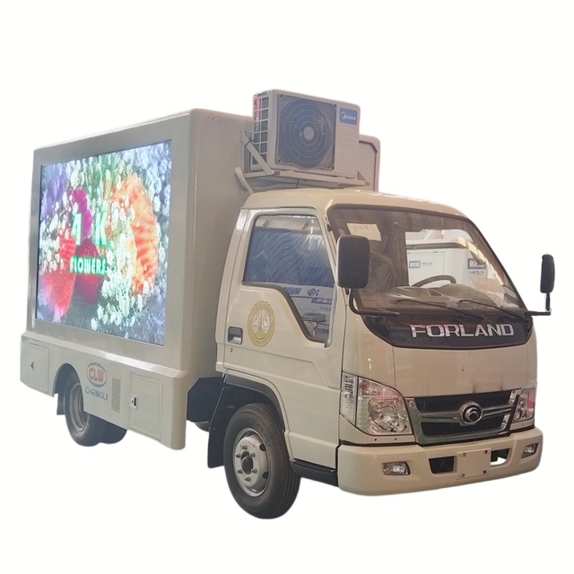 Cheap Foton HOWO 4X2 Mobile LED Advertising Truck Outdoor Media Display P4 Screen Campaign Van Propaganda Stage Vehicle