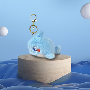 Lindo Llavero de Peluche con Colgante de Animales Marinos de Dibujos Animados, Tiburón, Delfín, Pulpo, Juguete para Niños, Relleno de Algodón PP - Product Image 4