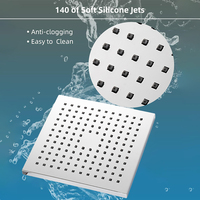 Robinet de douche chromé pour salle de bains OEM ODM, mitigeur pluie de luxe, ensemble de colonne de douche, pommeau de douche à effet pluie