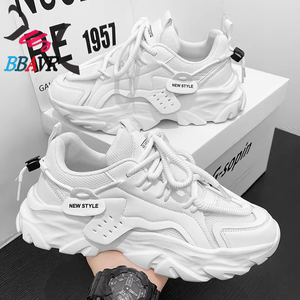 Zapatos Deportivos Casuales de Verano para Hombre 2025, Nuevos Zapatos de Trabajo Negros Transpirables con Diseño de Malla, Suela Gruesa de PU, Aumentan la Altura, Zapatos de Seguridad Laboral - Product Image 2